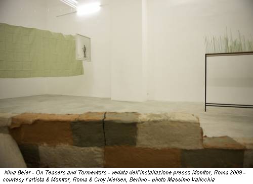 Nina Beier - On Teasers and Tormentors - veduta dell’installazione presso Monitor, Roma 2009 - courtesy l’artista & Monitor, Roma & Croy Nielsen, Berlino - photo Massimo Valicchia