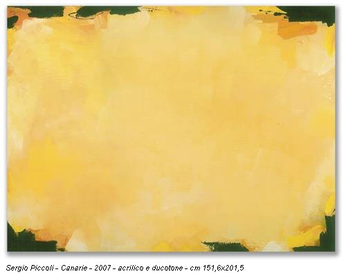 Sergio Piccoli - Canarie - 2007 - acrilico e ducotone - cm 151,6x201,5