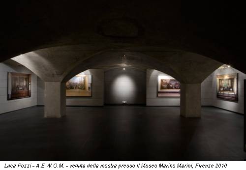 Luca Pozzi - A.E.W.O.M. - veduta della mostra presso il Museo Marino Marini, Firenze 2010