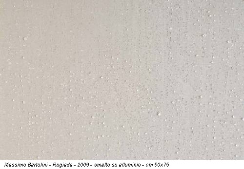 Massimo Bartolini - Rugiada - 2009 - smalto su alluminio - cm 50x75