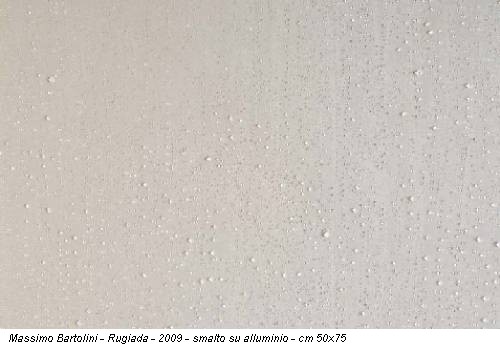 Massimo Bartolini - Rugiada - 2009 - smalto su alluminio - cm 50x75