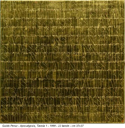 Guido Peruz - Apocalypsis, Tavola 1 - 1999 - 22 tavole - cm 37x37