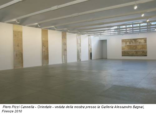 Piero Pizzi Cannella - Orientale - veduta della mostra presso la Galleria Alessandro Bagnai, Firenze 2010