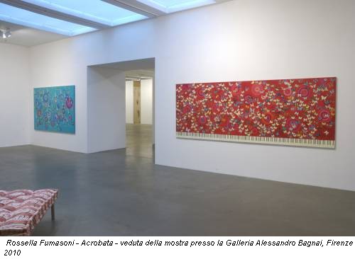 Rossella Fumasoni - Acrobata - veduta della mostra presso la Galleria Alessandro Bagnai, Firenze 2010