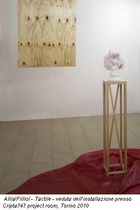 Allis/Filliol - Tactile - veduta dell’installazione presso Cripta747 project room, Torino 2010
