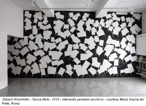 Eduard Winklhofer - Senza titolo - 2010 - intervento parietale (acrilico) - courtesy Maria Grazia del Prete, Roma