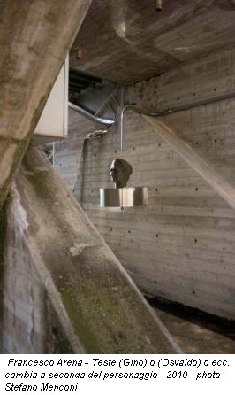 Francesco Arena - Teste (Gino) o (Osvaldo) o ecc. cambia a seconda del personaggio - 2010 - photo Stefano Menconi
