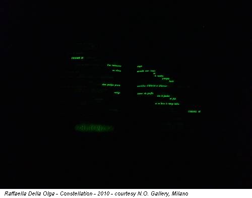 Raffaella Della Olga - Constellation - 2010 - courtesy N.O. Gallery, Milano
