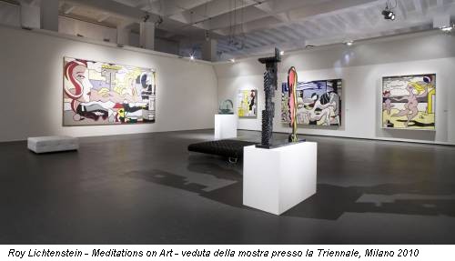 Roy Lichtenstein - Meditations on Art - veduta della mostra presso la Triennale, Milano 2010