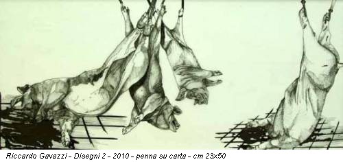 Riccardo Gavazzi - Disegni 2 - 2010 - penna su carta - cm 23x50