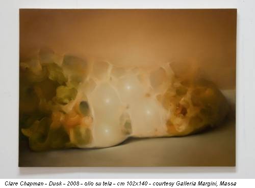 Clare Chapman - Dusk - 2008 - olio su tela - cm 102x140 - courtesy Galleria Margini, Massa