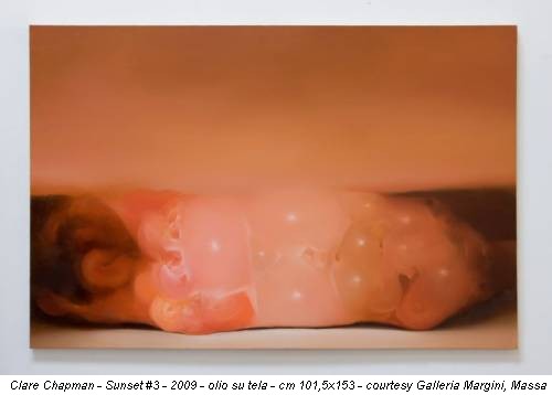 Clare Chapman - Sunset #3 - 2009 - olio su tela - cm 101,5x153 - courtesy Galleria Margini, Massa