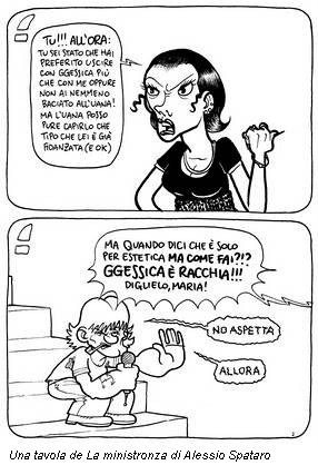 Una tavola de La ministronza di Alessio Spataro