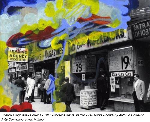 Marco Cingolani - Comics - 2010 - tecnica mista su foto - cm 18x24 - courtesy Antonio Colombo Arte Contemporanea, Milano