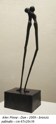 Alex Pinna - Due - 2009 - bronzo patinato - cm 67x20x16
