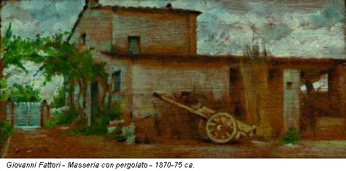 Giovanni Fattori - Masseria con pergolato - 1870-75 ca.