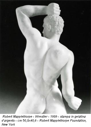 Robert Mapplethorpe - Wrestler - 1989 - stampa in gelatina d’argento - cm 50,8x40,6 - Robert Mapplethorpe Foundation, New York