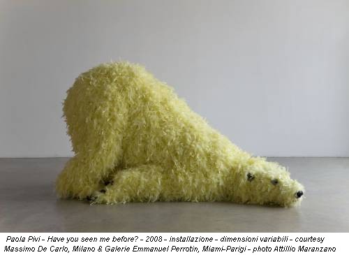 Paola Pivi - Have you seen me before? - 2008 - installazione - dimensioni variabili - courtesy Massimo De Carlo, Milano & Galerie Emmanuel Perrotin, Miami-Parigi - photo Attillio Maranzano