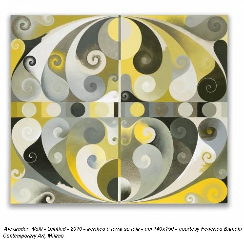 Alexander Wolff - Untitled - 2010 - acrilico e terra su tela - cm 140x150 - courtesy Federico Bianchi Contemporary Art, Milano
