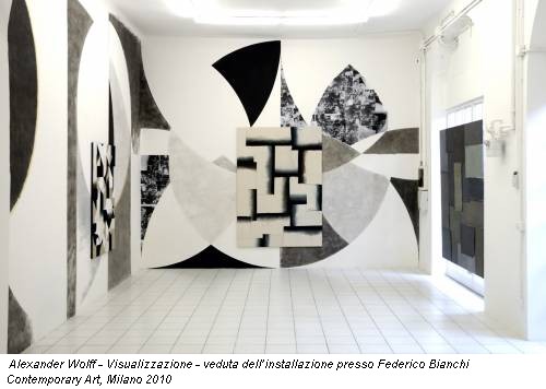 Alexander Wolff - Visualizzazione - veduta dell’installazione presso Federico Bianchi Contemporary Art, Milano 2010