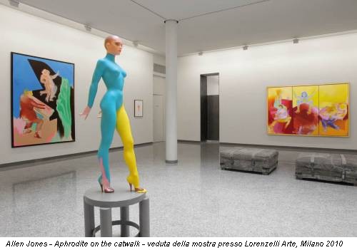 Allen Jones - Aphrodite on the catwalk - veduta della mostra presso Lorenzelli Arte, Milano 2010