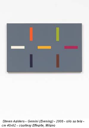 Steven Aalders - Gemini (Evening) - 2008 - olio su tela - cm 40x62 - courtesy Effearte, Milano
