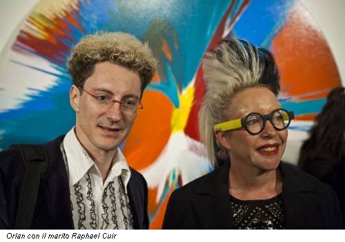 Orlan con il marito Raphael Cuir