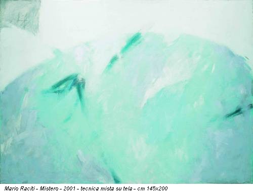 Mario Raciti - Mistero - 2001 - tecnica mista su tela - cm 145x200
