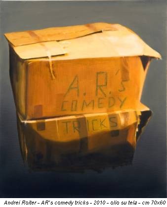 Andrei Roiter - AR’s comedy tricks - 2010 - olio su tela - cm 70x60