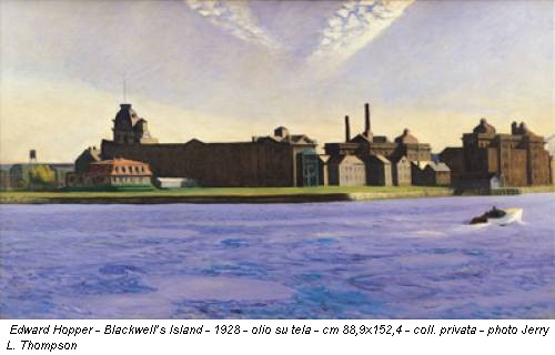 Edward Hopper - Blackwell’s Island - 1928 - olio su tela - cm 88,9x152,4 - coll. privata - photo Jerry L. Thompson