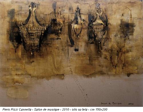 Piero Pizzi Cannella - Salon de musique - 2010 - olio su tela - cm 150x200
