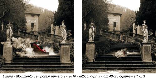 Chiara - Movimento Temporale numero 2 - 2010 - dittico, c-print - cm 40x40 ognuna - ed. di 3