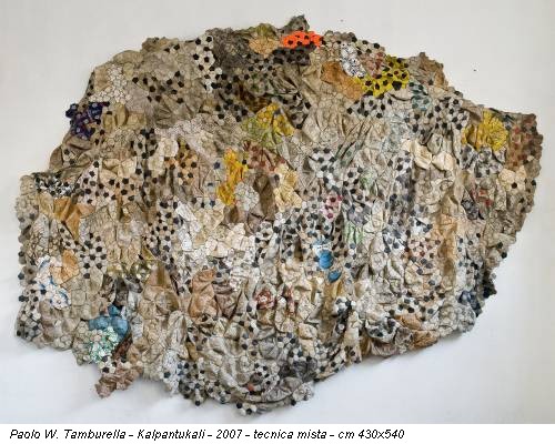 Paolo W. Tamburella - Kalpantukali - 2007 - tecnica mista - cm 430x540