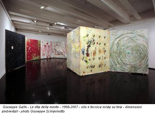 Giuseppe Gallo - Le dita della mente - 1998-2007 - olio e tecnica mista su tela - dimensioni ambientali - photo Giuseppe Schiavinotto