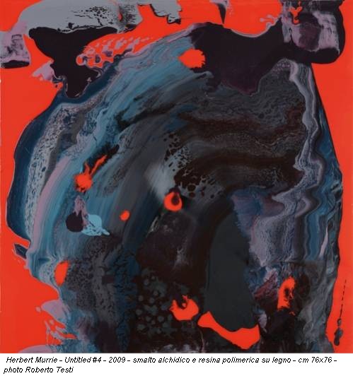 Herbert Murrie - Untitled #4 - 2009 - smalto alchidico e resina polimerica su legno - cm 76x76 - photo Roberto Testi