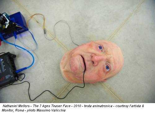 Nathaniel Mellors - The 7 Ages Teaser Face - 2010 - testa animatronica - courtesy l’artista & Monitor, Roma - photo Massimo Valicchia