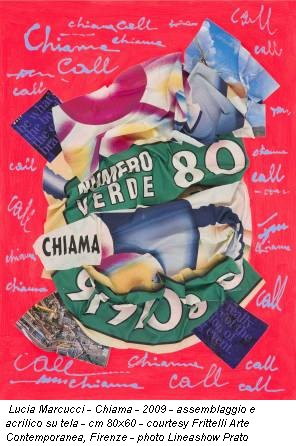 Lucia Marcucci - Chiama - 2009 - assemblaggio e acrilico su tela - cm 80x60 - courtesy Frittelli Arte Contemporanea, Firenze - photo Lineashow Prato