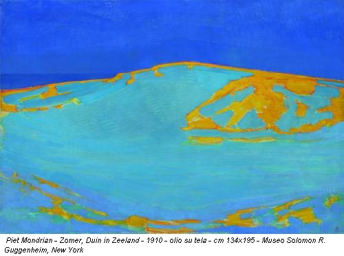 Piet Mondrian - Zomer, Duin in Zeeland - 1910 - olio su tela - cm 134x195 - Museo Solomon R. Guggenheim, New York