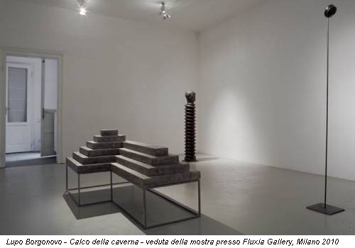 Lupo Borgonovo - Calco della caverna - veduta della mostra presso Fluxia Gallery, Milano 2010
