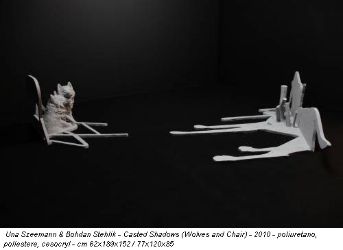 Una Szeemann & Bohdan Stehlik - Casted Shadows (Wolves and Chair) - 2010 - poliuretano, poliestere, cesocryl - cm 62x189x152 / 77x120x85