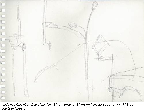 Ludovica Carbotta - Esercizio due - 2010 - serie di 120 disegni, matita su carta - cm 14,9x21 - courtesy l’artista