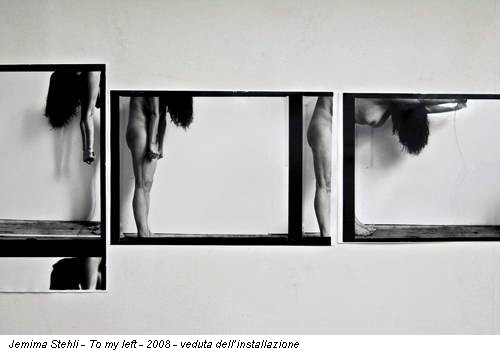 Jemima Stehli - To my left - 2008 - veduta dell’installazione