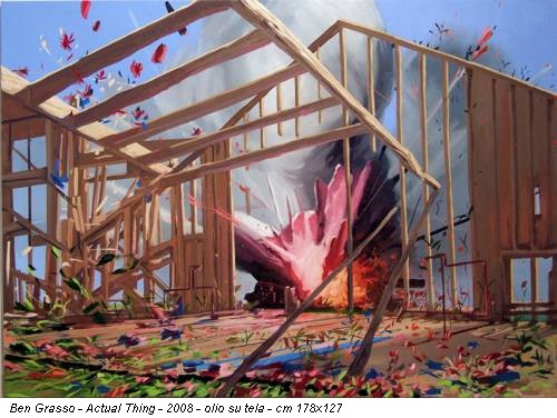 Ben Grasso - Actual Thing - 2008 - olio su tela - cm 178x127