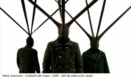 Paolo Grassino - Controllo del corpo - 2009 - still da video a tre canali