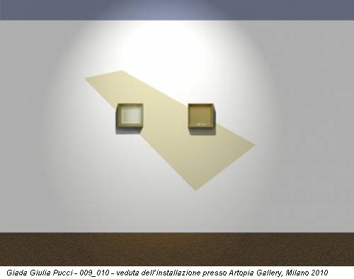 Giada Giulia Pucci - 009_010 - veduta dell’installazione presso Artopia Gallery, Milano 2010
