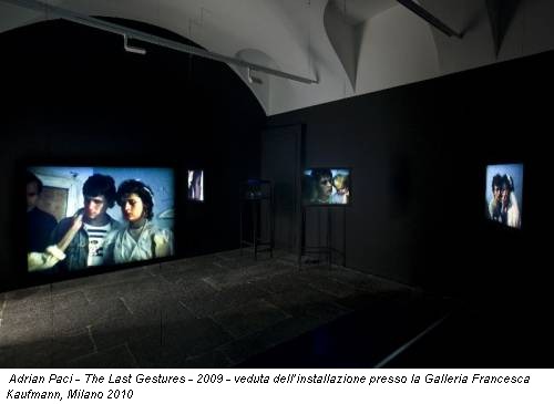 Adrian Paci - The Last Gestures - 2009 - veduta dell’installazione presso la Galleria Francesca Kaufmann, Milano 2010