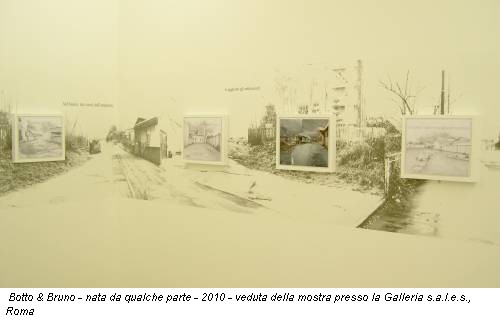 Botto & Bruno - nata da qualche parte - 2010 - veduta della mostra presso la Galleria s.a.l.e.s., Roma