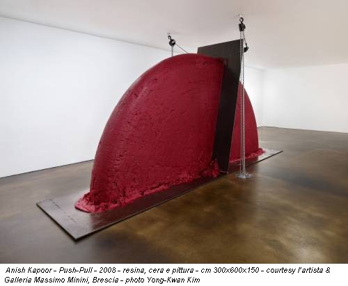 Anish Kapoor - Push-Pull - 2008 - resina, cera e pittura - cm 300x600x150 - courtesy l’artista & Galleria Massimo Minini, Brescia - photo Yong-Kwan Kim