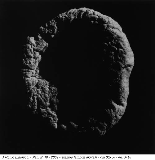 Antonio Biasiucci - Pani n° 10 - 2009 - stampa lambda digitale - cm 30x30 - ed. di 10