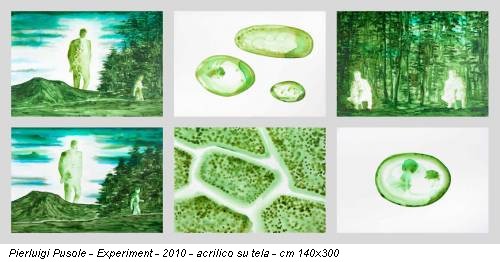 Pierluigi Pusole - Experiment - 2010 - acrilico su tela - cm 140x300